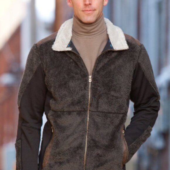 Kuhl Kalibr Men's Jacket Teddy Bear Fleece/Sherpa Size Large Brown - Picture 14 of 15